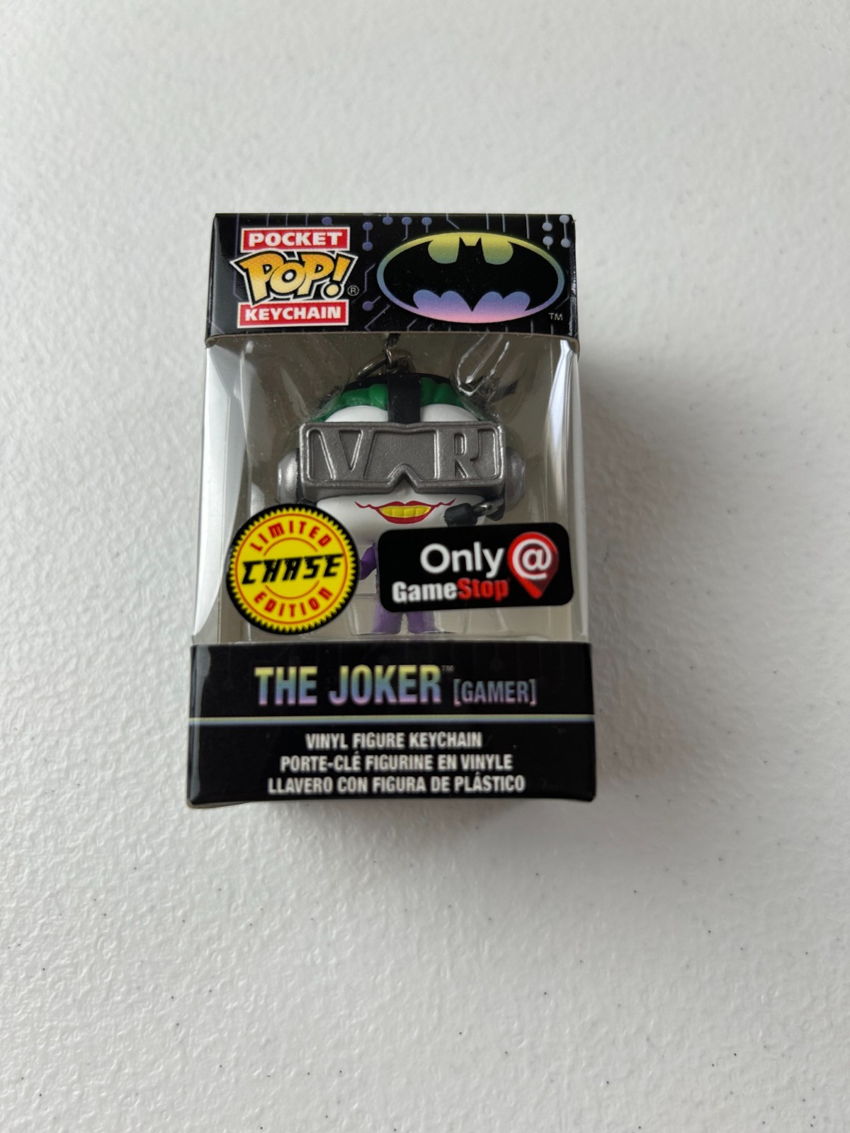 FUNKO POP- POCKET POP! KEYCHAIN- THE JOKER GAMER- GAMESTOP EXCLUSIVE