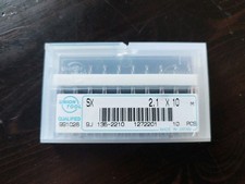 10 Stück VHM UNION TOOL Vollhartmetall Ø 2,1x10 mm Mini Bohrer Mikrobohrer CNC 