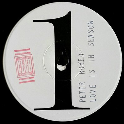 Peter Royer - Love Is In Season - UK Test Press Vinyl - 1985 - Club
