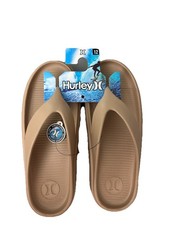 hurley Men s Flip Flops Beige sandals New Size 12