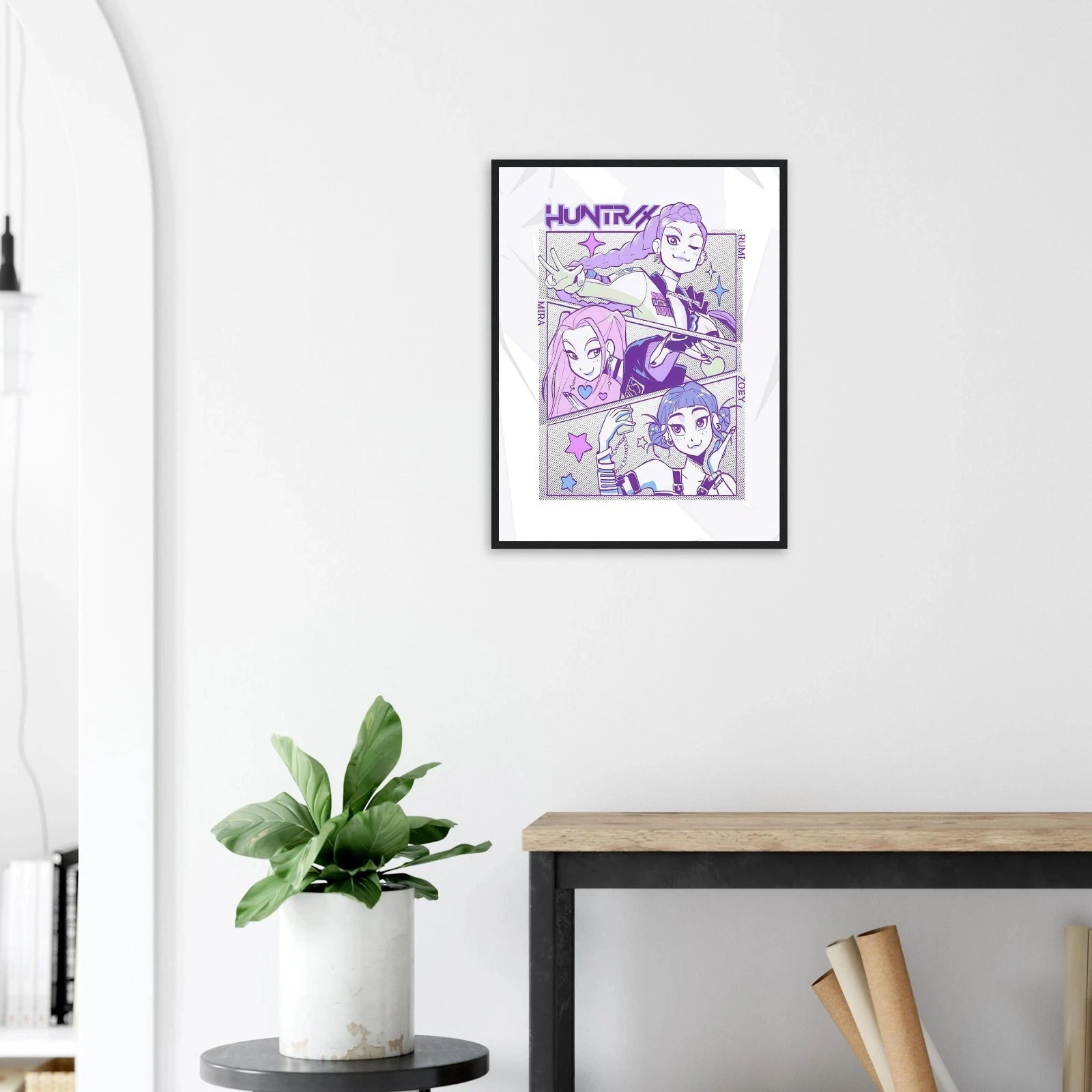 K-Pop Demon Hunters Poster, Anime Kpop Music Style Wall Art