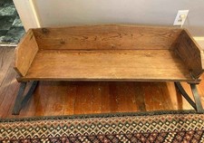 Antique Rocking Buggy Seat Country Rustic Decor Staging Display