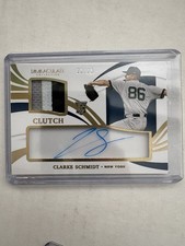 2021 Panini Immaculate Clearly Clutch Rookie Materials Clarke Schmidt /25