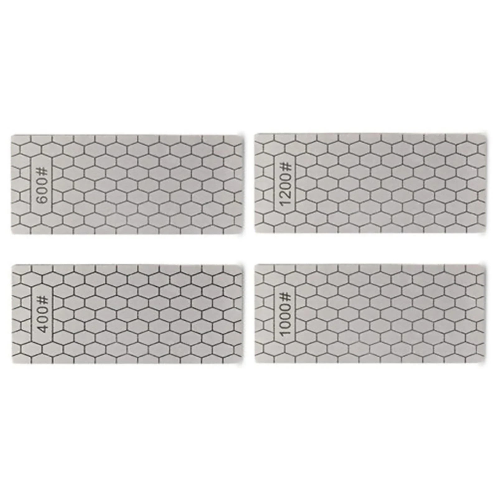 4PCS/Set 400 600 1000 1200 Grit Diamond Kitchen Knives Sharpening Plate