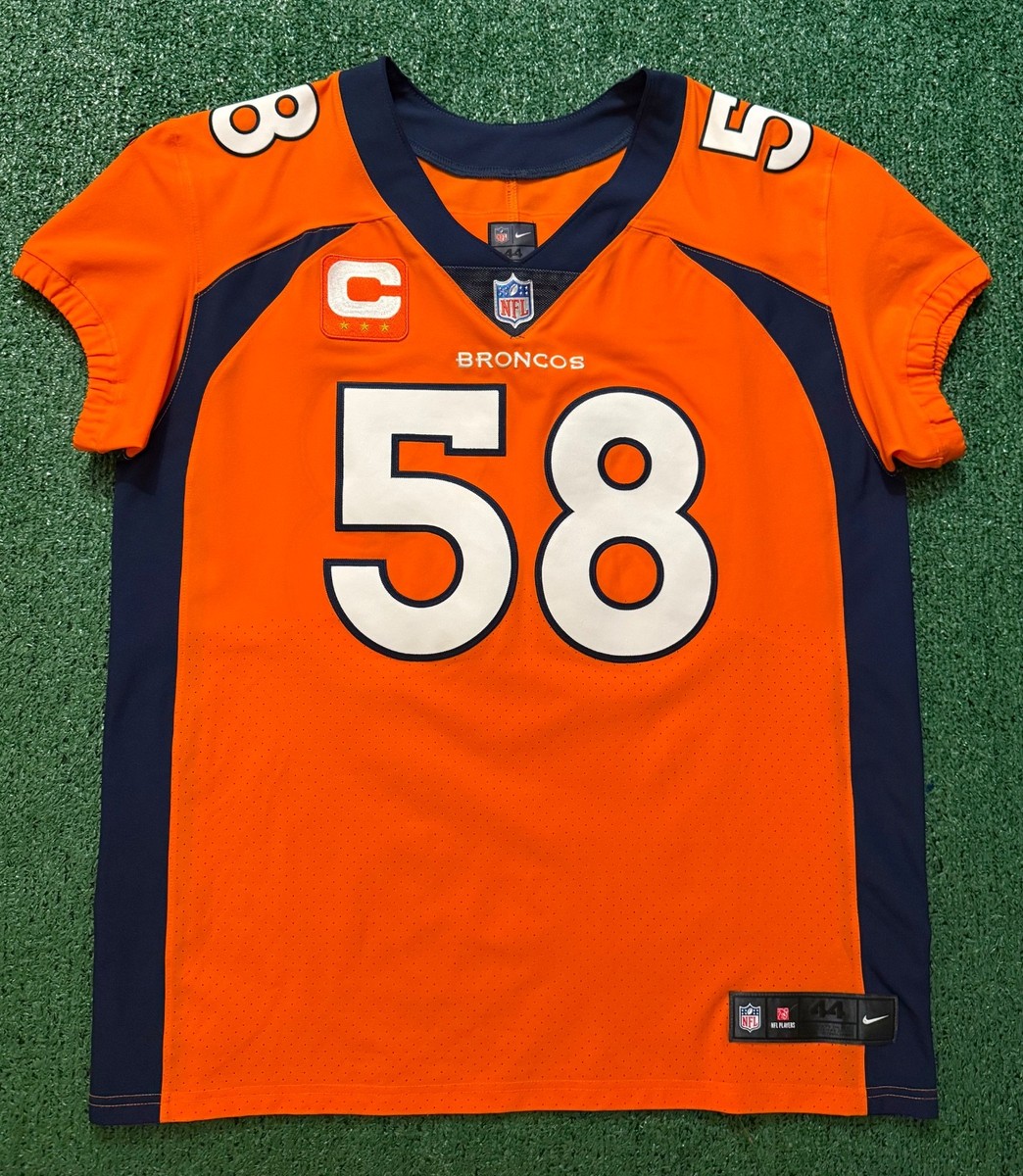 Von Miller Denver Broncos Orange Nike Vapor Elite Jersey Mens Sz