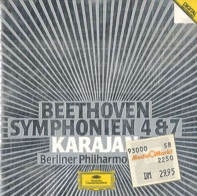 Beethoven: Symphonien 4 & 7 von Herbert von Karajan (1985, CD)
