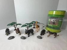 Animal Planet Safari Collection Animals In A Storage Bucket Toy - 14 pcs - 2013