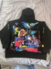 Men's 2000 style Juice Wrld Vlone Cosmic 999 Legends Never Die hoodie Size XL