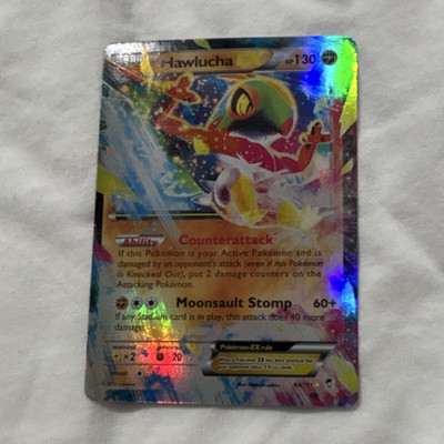 The Pokémon Company Hawlucha EX 64/111 Furious Fists English Full Art Holo