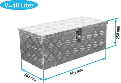 Truckbox D050 - Deichselbox Anhängerbox Gurtkiste Deichselkasten Alubox