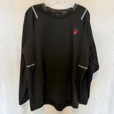 Spyder Active Lightweight Sweatshirt Adult Large Black Long Sleeve Pullover