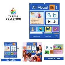 Engaging Letter of the Day Pocket Chart with 90 Activity Cards for Classrooms