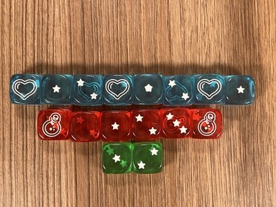 SUPER DUNGEON EXPLORE Board Game EXTRA DICE Pack Used Soda Pop