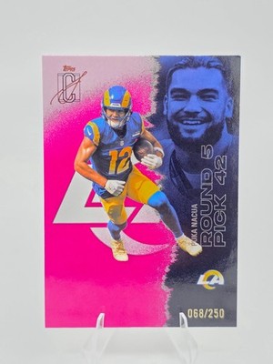 2025 Topps Signature Class Puka Nacua Rams Round Pick 42 RC #33 /250