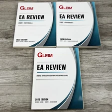 2023 GLEIM EA Enrolled Agent Review Course Part 1, 2 And 3 Book Set