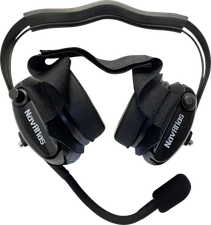 NAVATLAS NB202BK Headset - Behind-the-Head - Stereo/VOX - Black