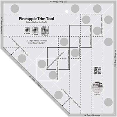Pineapple Trim Tool for 6 8 or 10in Finished Blocks - CGRJAW3