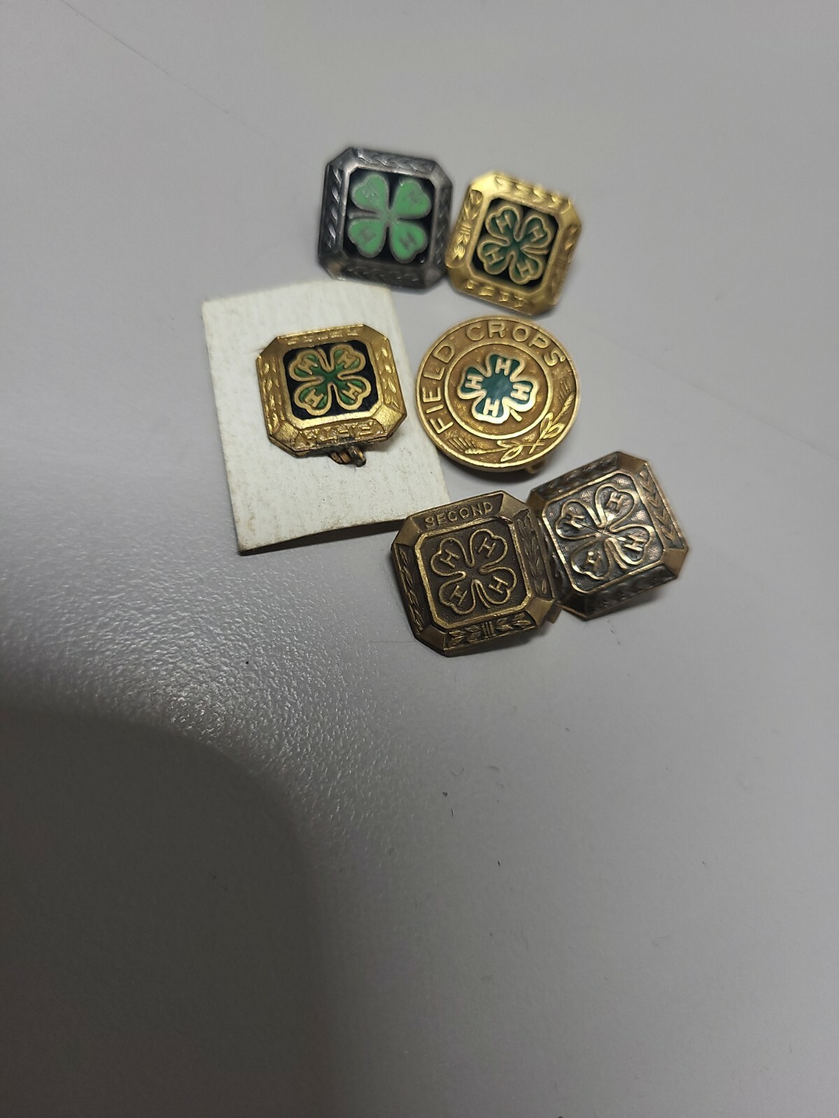 Vintage Lapel enamel Pins Irish 4H clover club st patricks eBay