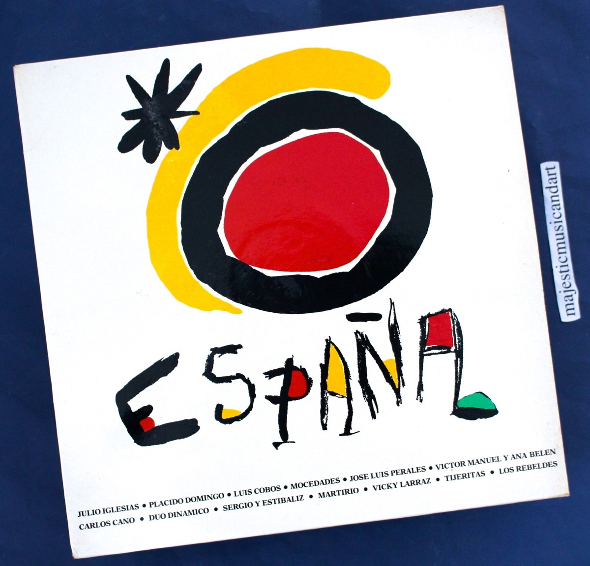 BEAUTIFUL 1988 ORIGINAL JOAN MIRO ART COVER ESPANA VINYL LP EX+