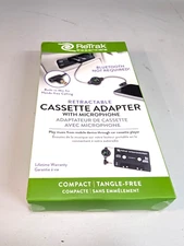 Retrak Essentials Retractable Cassette Adapter w/ Mic • New in Box