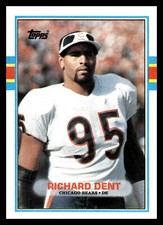 1989 TOPPS - NFL Football HALL OF FAME Card #60 🏈 RICHARD DENT, Chicago Bears