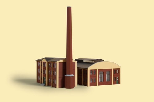 N Scale Buildings - 14475 - Factory building - Kit - Picture 4 of 4