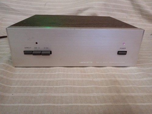 Vintage Lafayette Model CD-4 Quadraphonic Disc Demodulator, Powers On