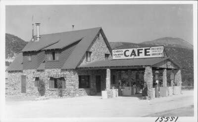 Meeker's Cafe, Cajon, California  1950s OLD PHOTO