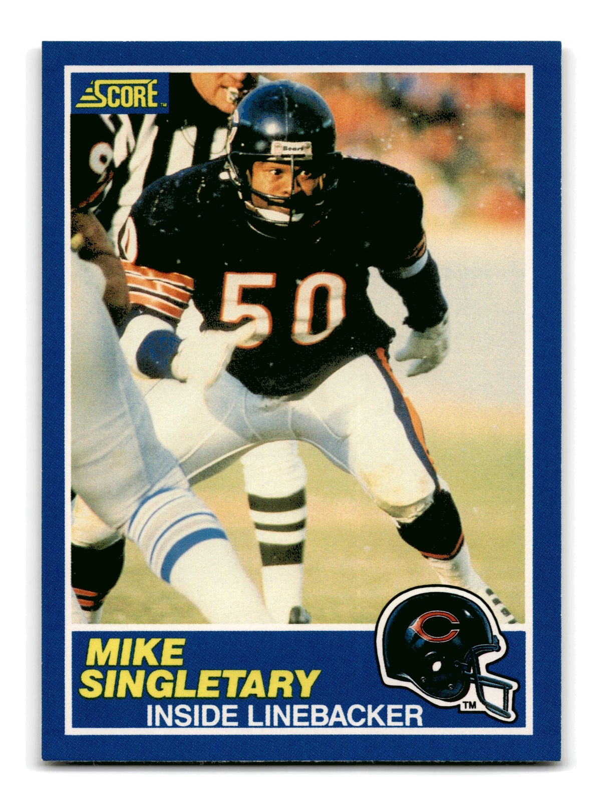 Mike Singletary 1989 Score #50 Chicago Bears NM-MINT