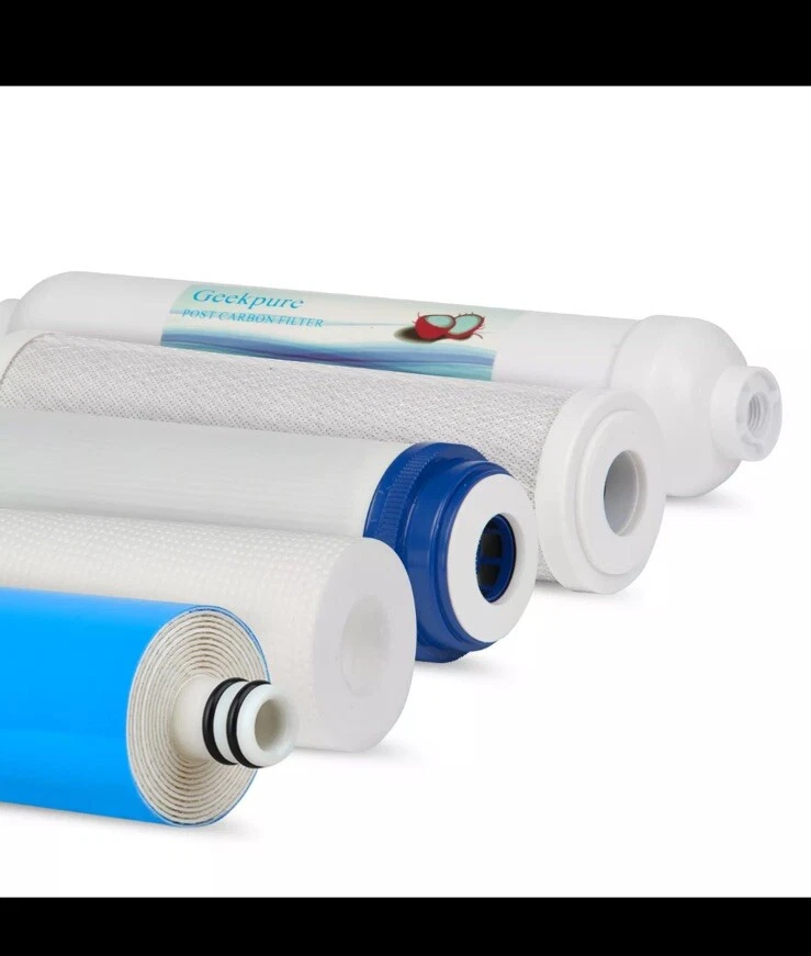 Geekpure 5-Stage Reverse Osmosis Replacement Water Filter Set - 50 GPD Membrane - Image 2 of 4