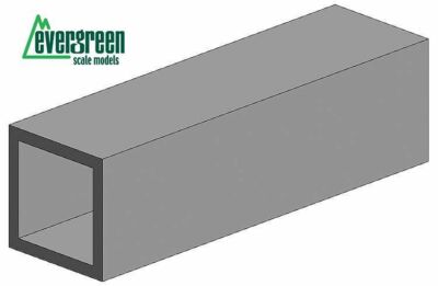 Evergreen Scale Models Models Quadratrohr,35 cm 7,9mm Kantenl. -5/16 2 Stück 255
