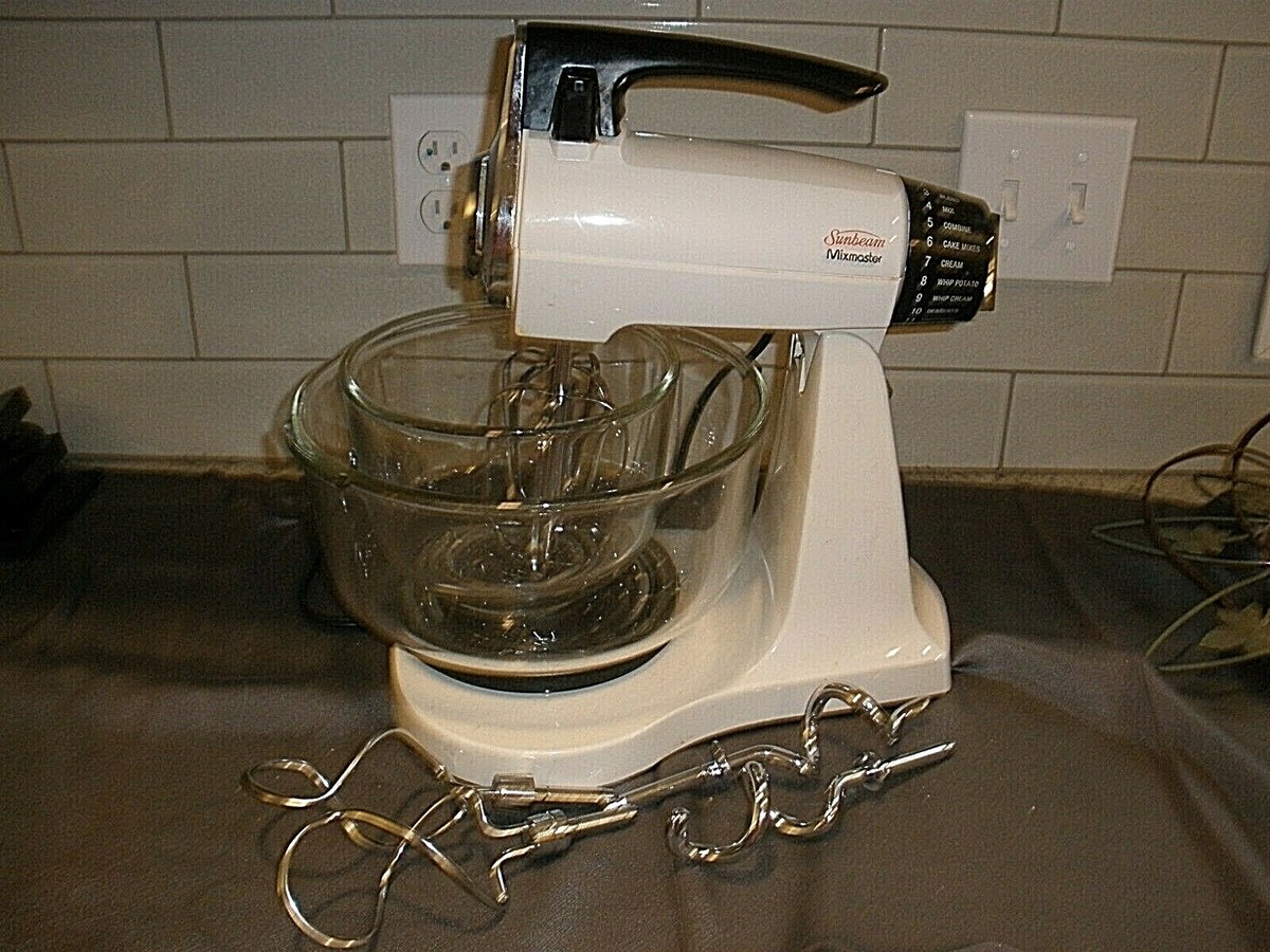 Vintage Sunbeam Deluxe Mixmaster Mixer 12 Speed Model 2360 | eBay