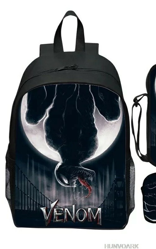 Cartella Venom Set Pezzi Astuccio Zaino E Borsa a Tracolla