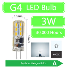 G4 LED Bulb 3W 220Lm 6000K Cool White Dimmable *UK SUPPLIER*