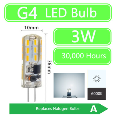 G4 LED Leuchtmittel 3W 220Lm 6000K kaltweiß dimmbar *UK LIEFERANT*