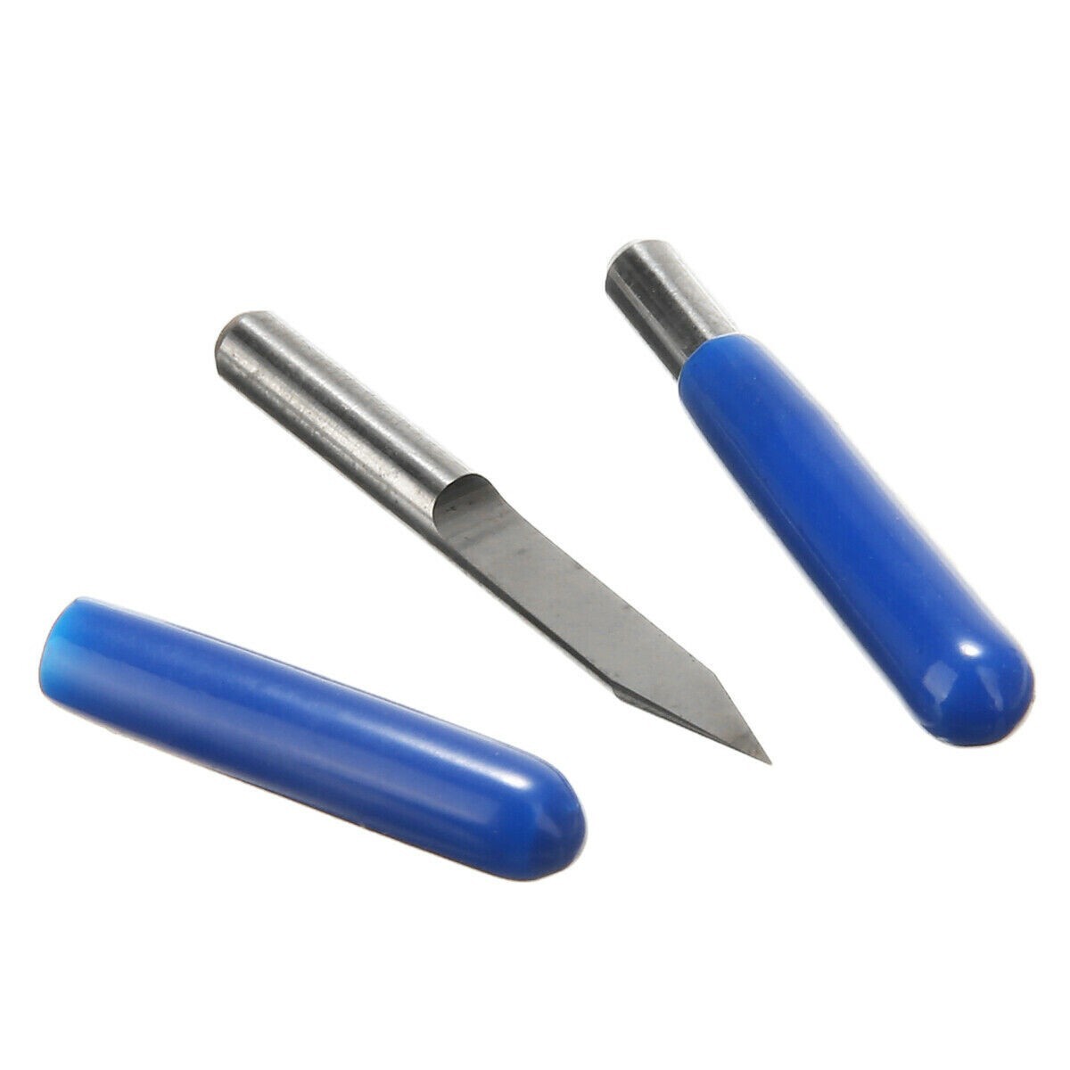10pcs V-Shape 0.1mm Solid Carbide PCB Flat Engraving Bits CNC Router ...