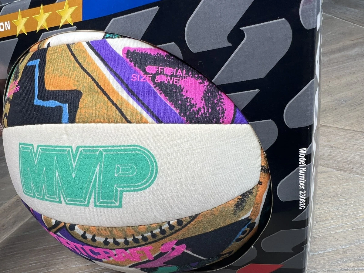 Vintage MVP Sportcraft Multi Color Volleyball Butyl Bladder Official