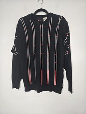 Vintage Carlo Colucci Size 50 Pull over Sweater Gray Red