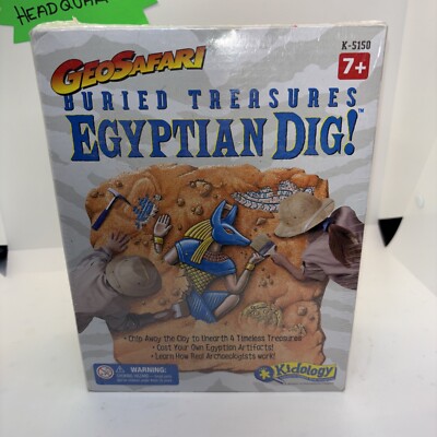 Educational Insights Buried Treasure Egyptian Dig Vintage Toy For Kids NIB