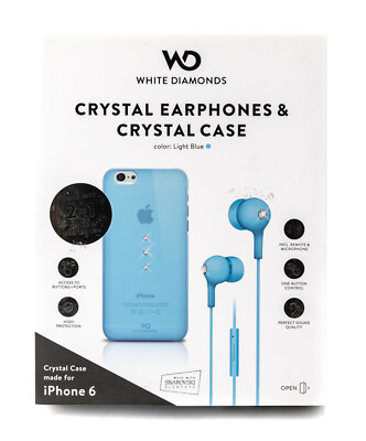  White Diamonds Crystal Earphones & Crystal Case für iPhone 6 Klang Schutz 631