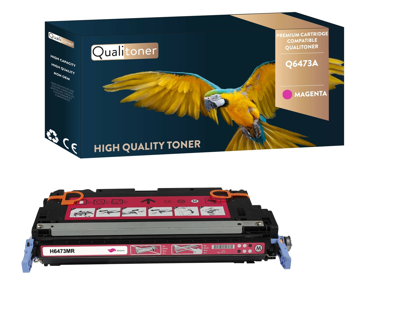 Toner Q6473A compatible HP magenta consommable imprimante laser