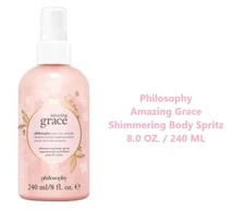 Philosophy AMAZING GRACE Shimmering Body Spritz 8.0 OZ. NEW.NO.BOX