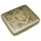 Style Classic Metallic Copper Color Double Sided King Size Cigarette Case