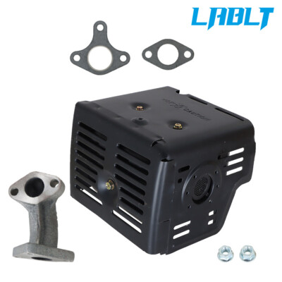 #ad #ad LABLT Muffler Exhaust Fit For Honda GX340 GX390 11HP amp; 13HP With Manifold amp; Nuts $22.77