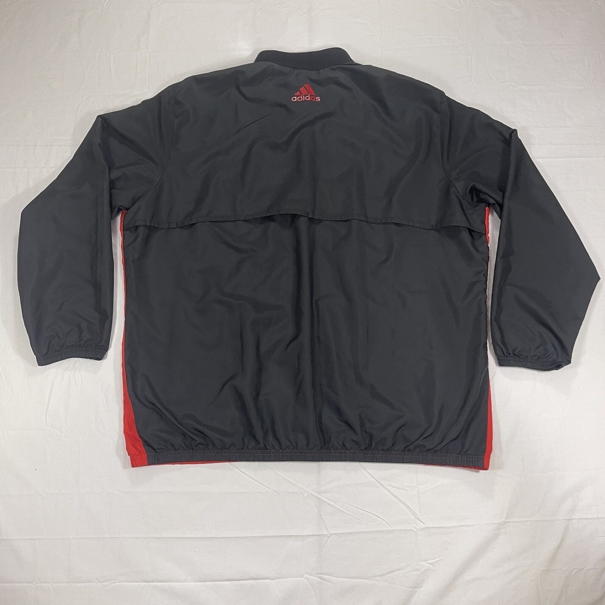 Adidas Men's 2XL XXL Golf Windbreaker Full Zip Red Black Adidas Men's 2XL XXL Golf Windbreaker Full Zip Red Black