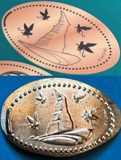 Wicked Elphaba Witch Hat Flying Monkey Pressed Penny Universal Orlando Park!