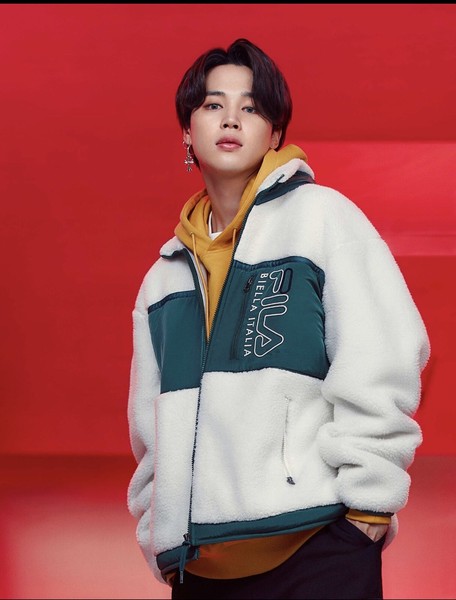 bts x fila popcorn medium down jacket