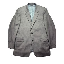 Jos. A. Bank Herringbone Blazer Sport Coat Wool Two Button Gray XL 48