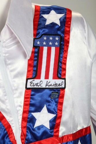 Evel Knievel American Icon Autographed Signed America USA Jumpsuit ASI Proof - Picture 7 of 7