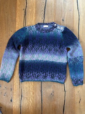 *Liu Jo* Kuscheliger Strickpullover, Gr. S,  türkis-lila, Neuwertig! NP. 169.- 